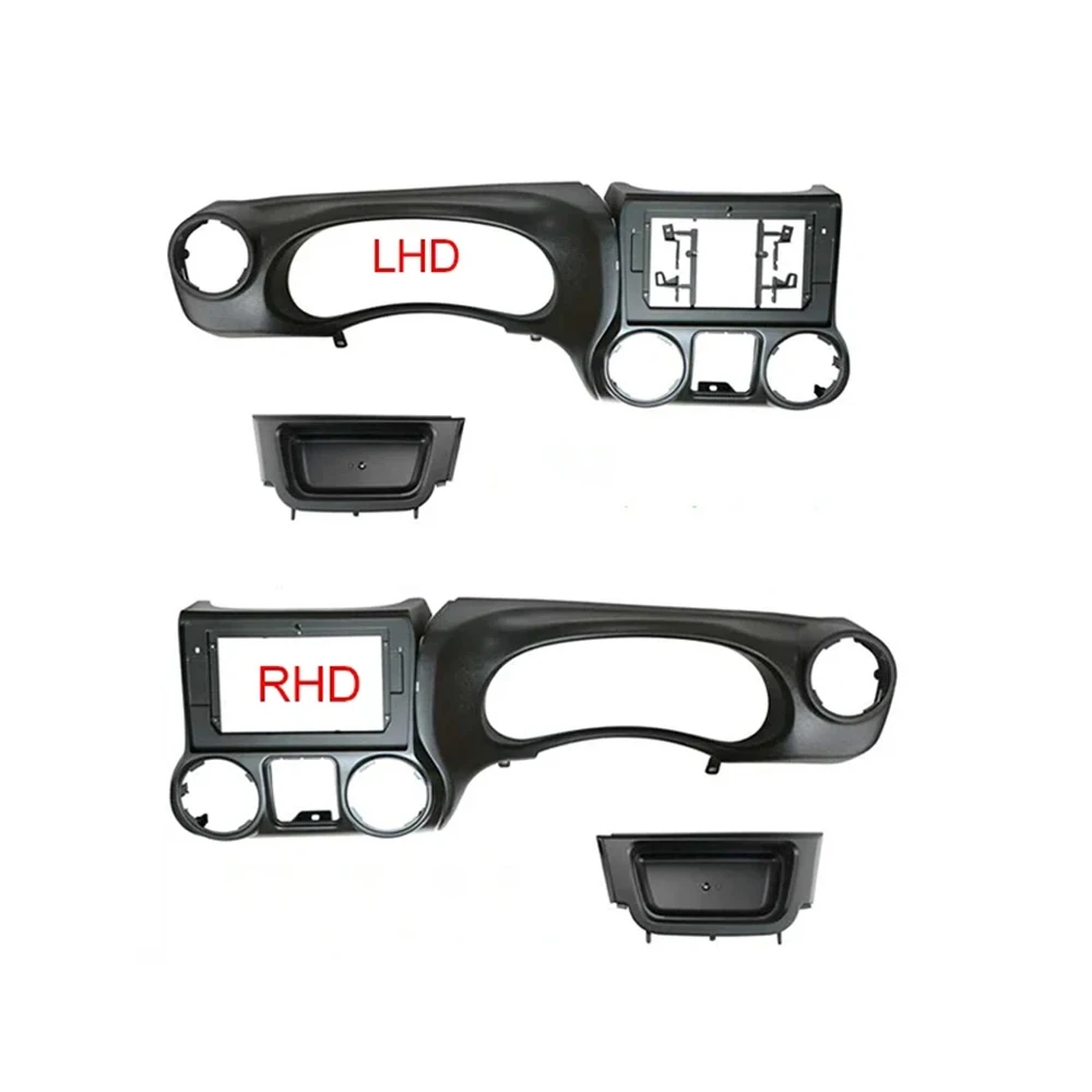 

10 INCH Dash Kit for Jeep Wrangler 2010-2018 LHD RHD Car Radio Fascia Frame Android Player Adapter Cover Stereo Panel Bezel