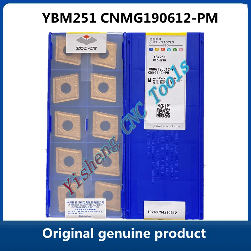 

Original ZCC CT original CNC turning inserts YBD151 CNMG190612-PM YBD152 YBC251 YBM251 YBC252 carbide inserts cutt