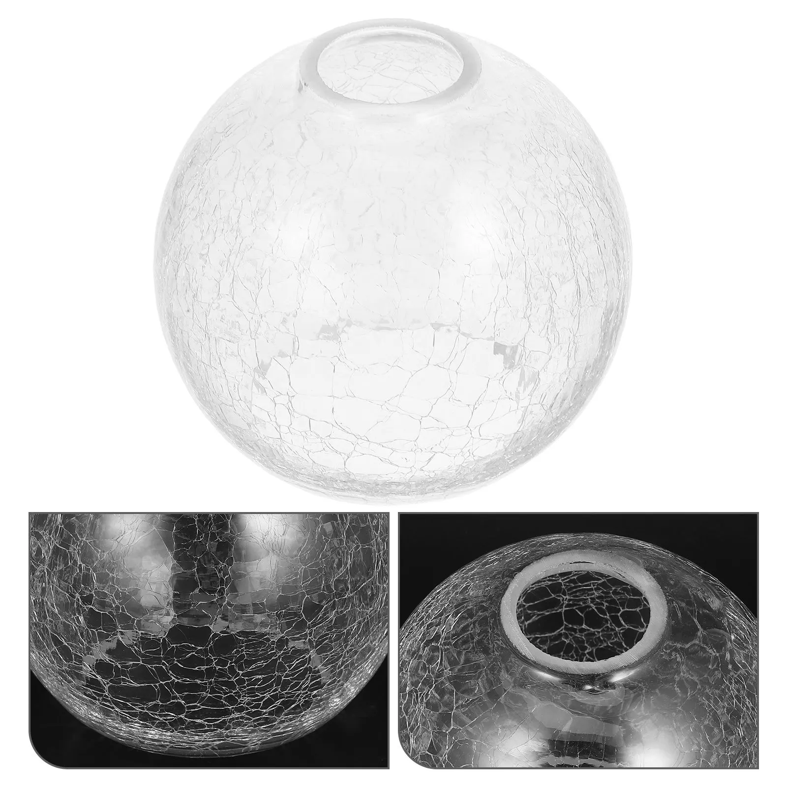 

Cracked Pattern Glass Lamp Shade Replacement Durable Smooth Glass Lampshade Cover Pendant Light Fixture Cover Decorative Lamp