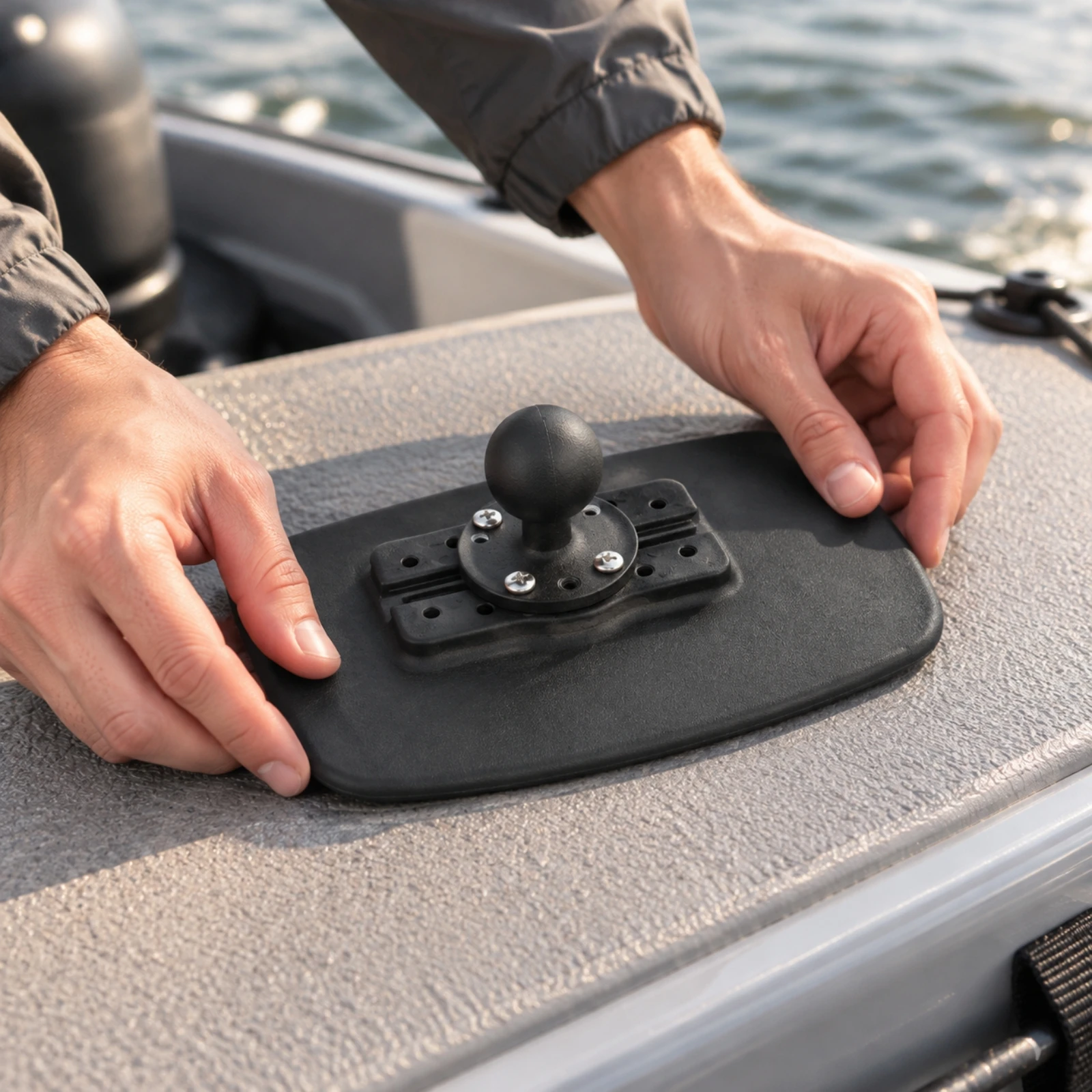 Aquatic Locator Mount for Inflatable Kayak Waterproof Flexible Adhesive Boat Mounting Pad Bracket Marine-Grade for Boaters