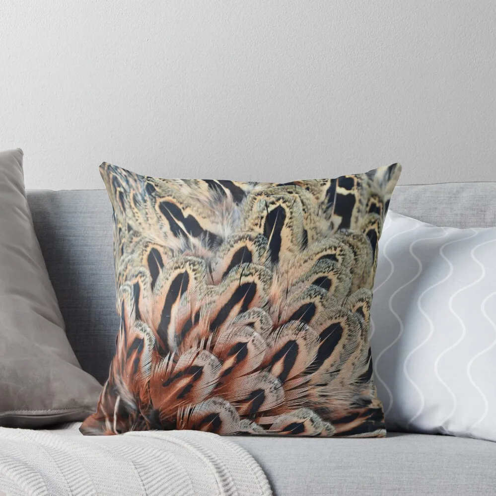 

Pheasant's Feathers Throw Pillow Bed pillowcases Christmas Pillow Covers Christmas Cushion For Home pillow