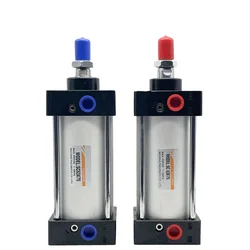 SC Air Pneumati Cylinders SC32/40/50/63/80/125mm Bore Double Action 25/50/75/100/200/300-500mm Stroke Big Thrust Gas Cylinder