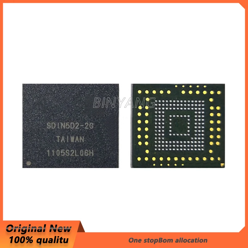 (1piece) 100% New SDIN5D2-2G BGA-153 SDIN5D2-2 BGA153 SDIN5D2 S5D2-2G Memory chip In Stock IC