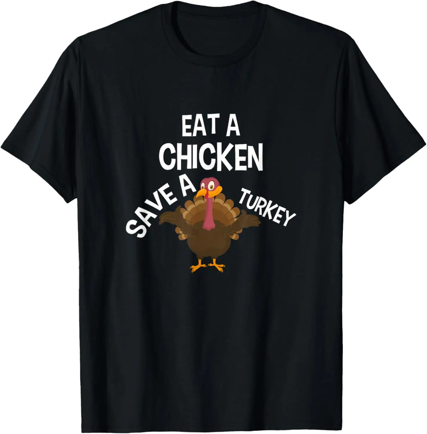 

Футболка Eat A CHICKEN Save A Turkey на День Благодарения