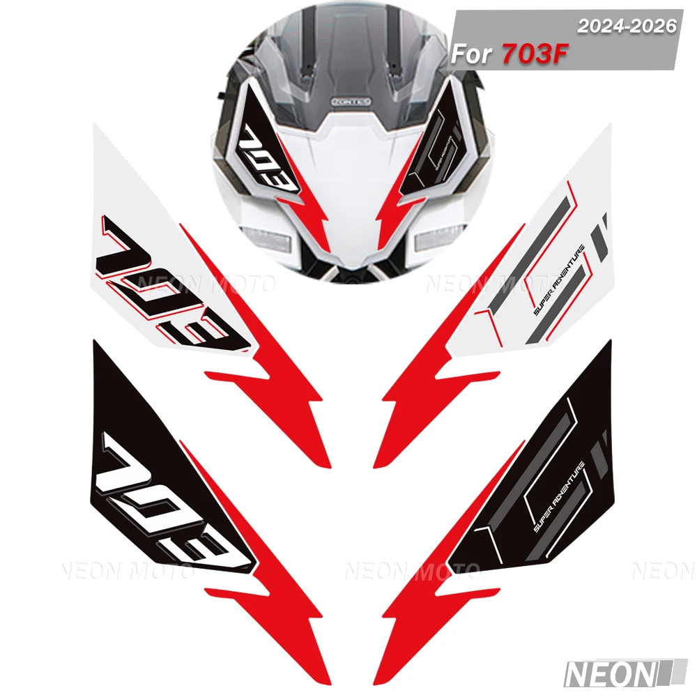 

FOR ZONTES 703F 2024-2026 Motorcycle Stickers Protection Front Fairing with