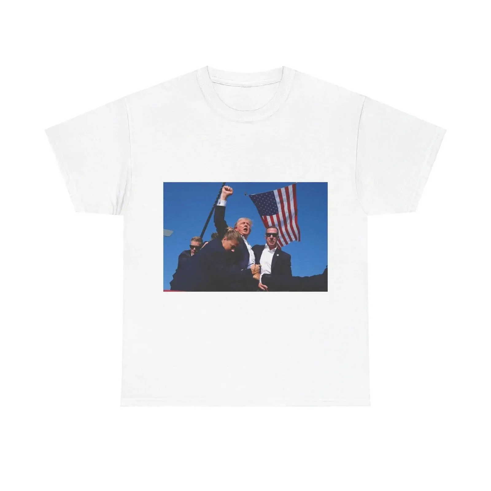 President Donald Trump Attempted Assassination 2024 MAGA Heavy Cotton Tee