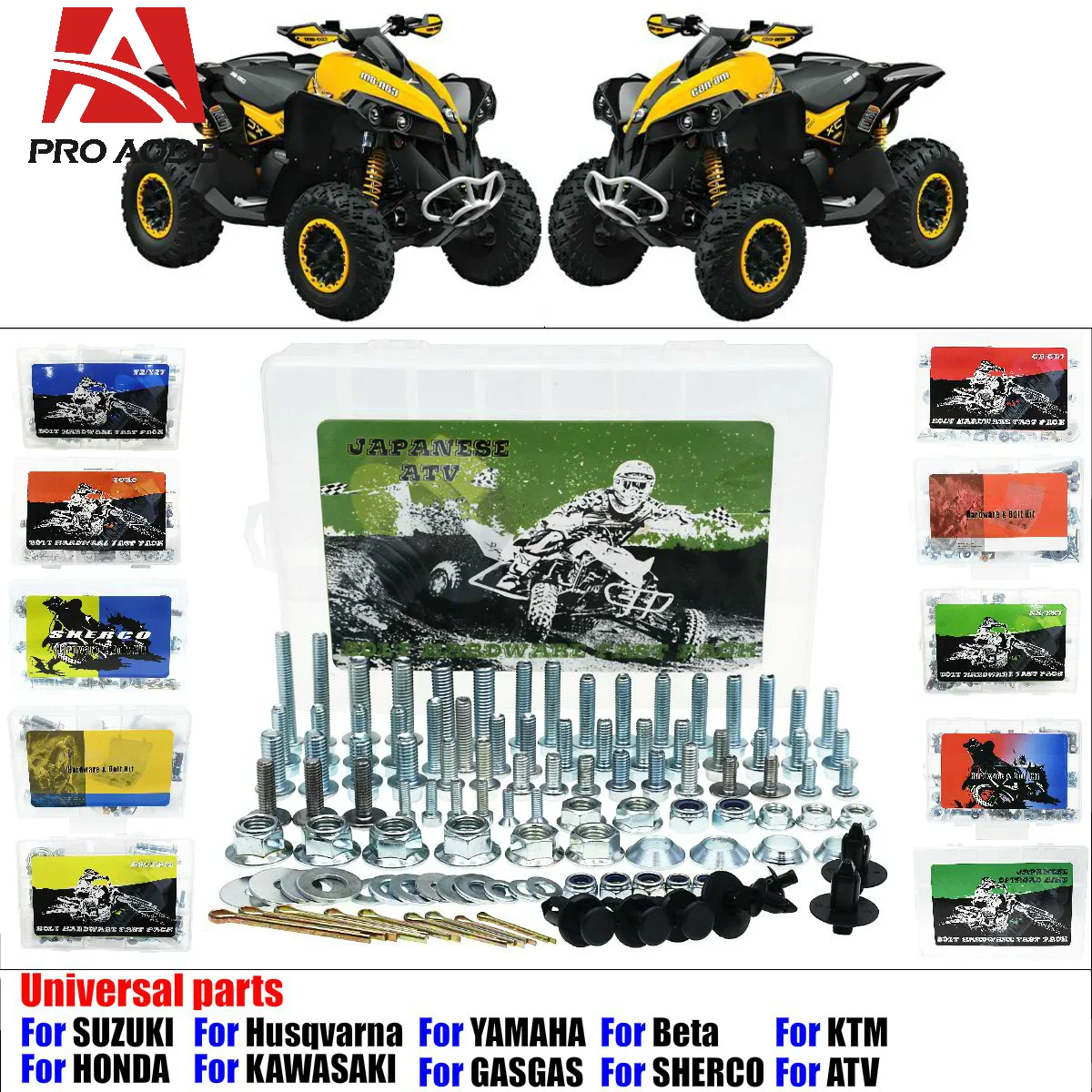 

Precision-Made Motorcycle accessories - Hardware Bolt Full Plastics Fastener Kit For Most four-wheeled off-road vehicles