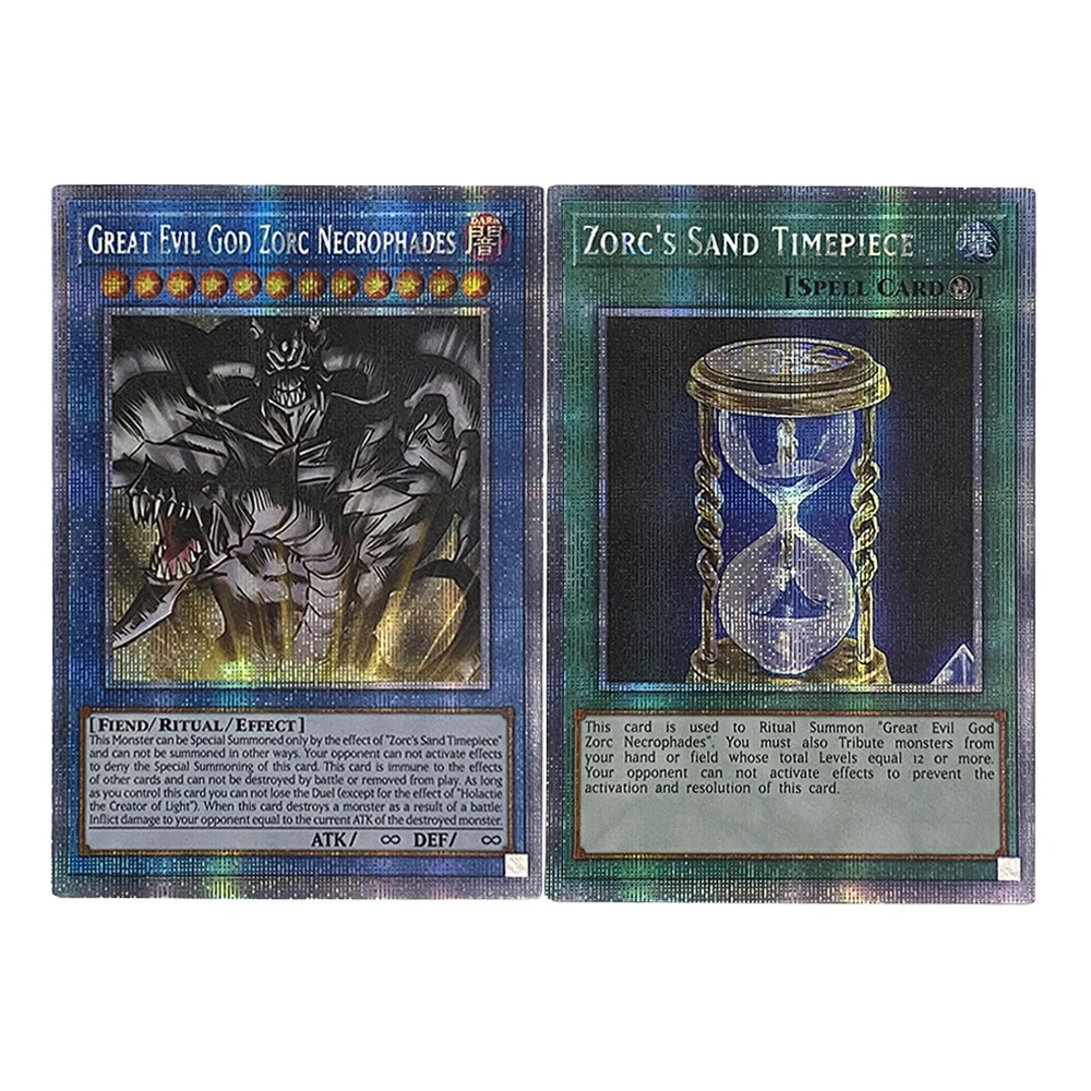 Diy Self Made Yu-Gi-Oh! Reshef The Dark Being Collection Card Gauze Flash Ygo Clock Tower Prison Anime Cards Gift Toys