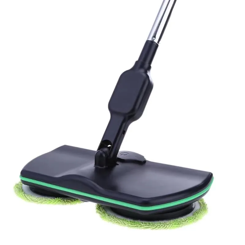 Powerful Floor Cleaner  360 Degree Rotating Rechargeable Cleaning Adjustable Double Spin Head Cordless Electric Mop