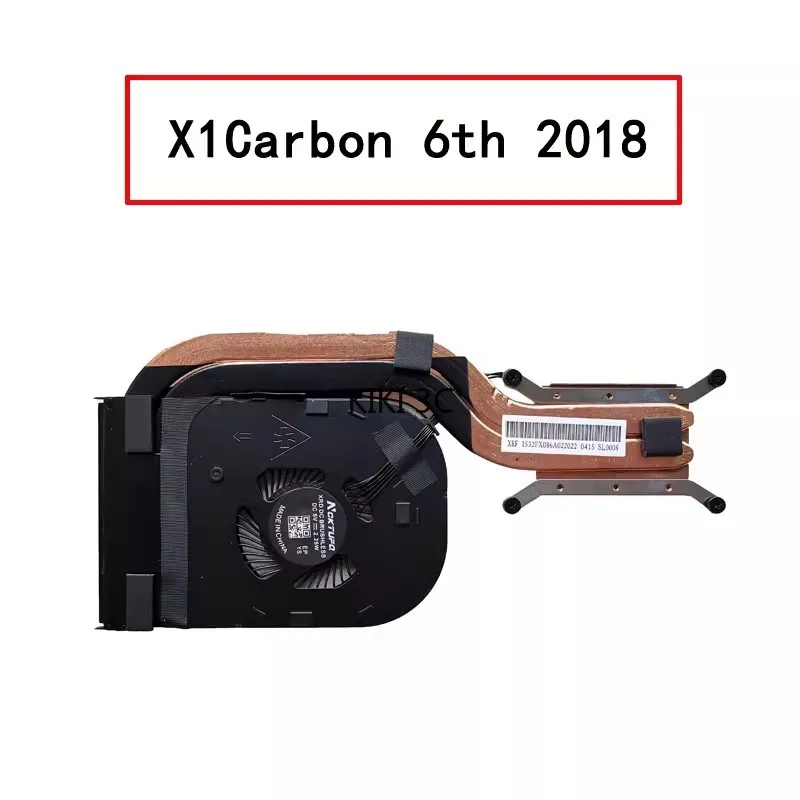 CPU Cooling Fan with Heatsink for Lenovo ThinkPad X1 Carbon 6Th Gen 2018 X1C 6TH 01YR204