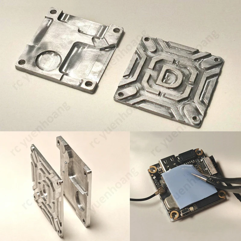 1Set For DJI O4 Lite Air Unit Heat Sink Kit Aluminum Alloy Cooling Component Avoid Overheating Prolong Standby Time Modification