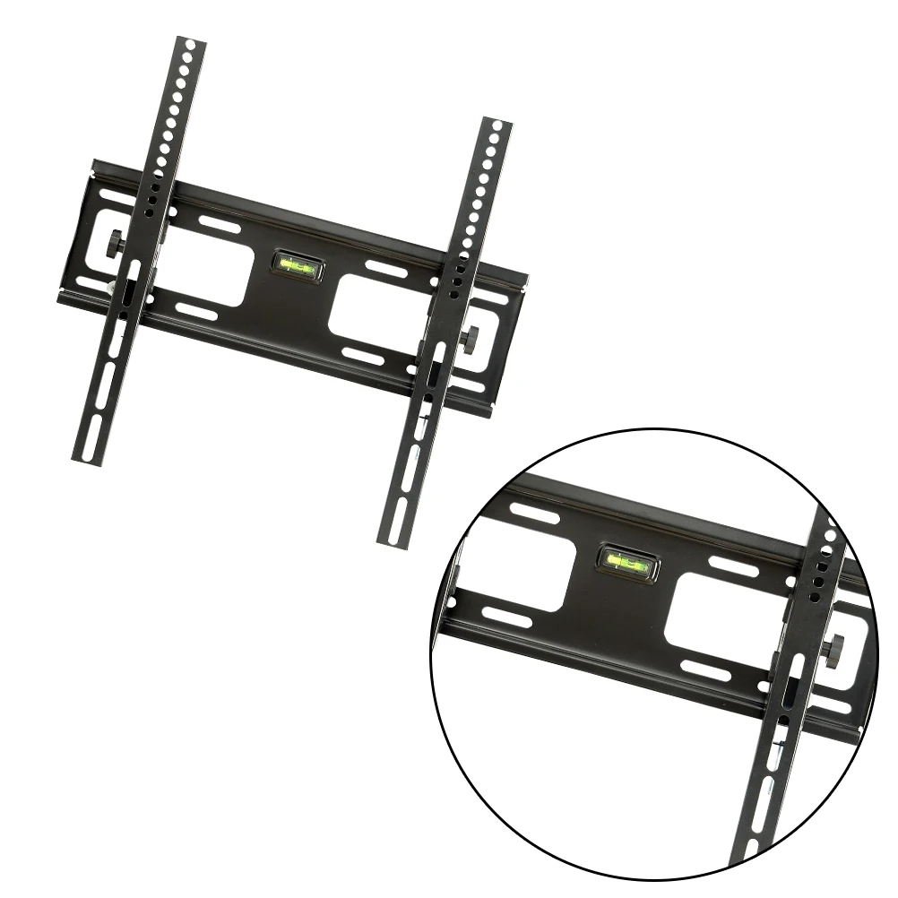 

Wall Mount Bracket Metal Universal Adjustable 15° Tilt Lcd Hanging Rack Slim Space-Saving Frame Thickened Structure Strong