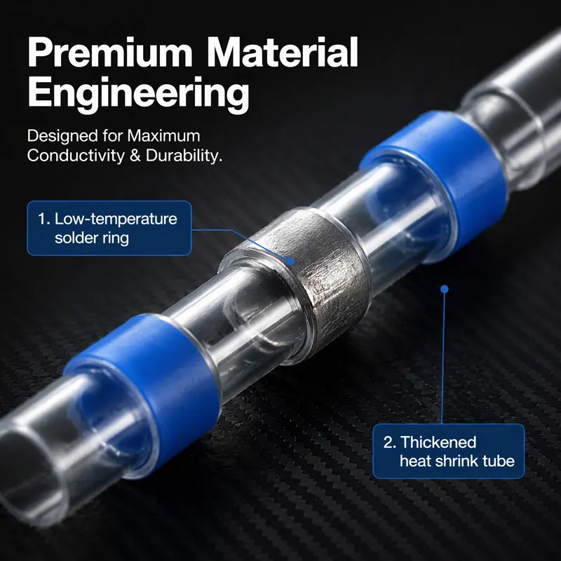 Welding Ring Heat Shrink Terminal, IP67 Waterproof, Electrical Equipment Connection Heat Shrink Tube, Wire Connector Terminal