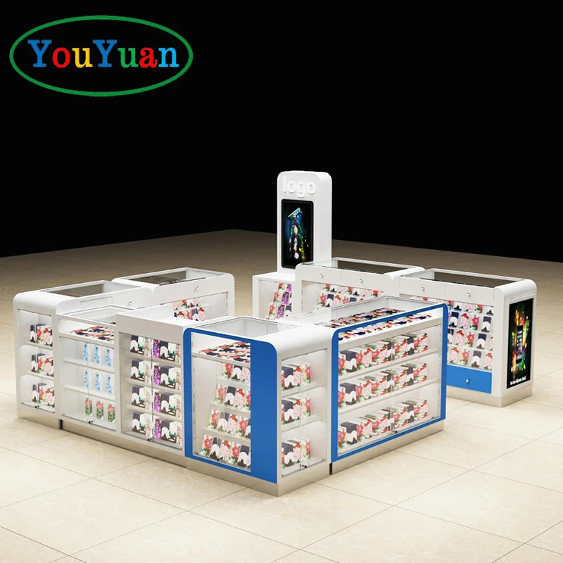 (customized)Cabinets Supplier Retail Store Interior Design Mobile Display Counter Furniture Phone Shops Display