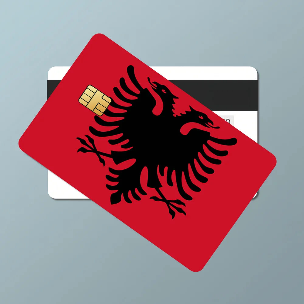 Albania Albanians Flag Decorative Small Waterproof Chip 4PCS Card Sticker New Anti-Scratch