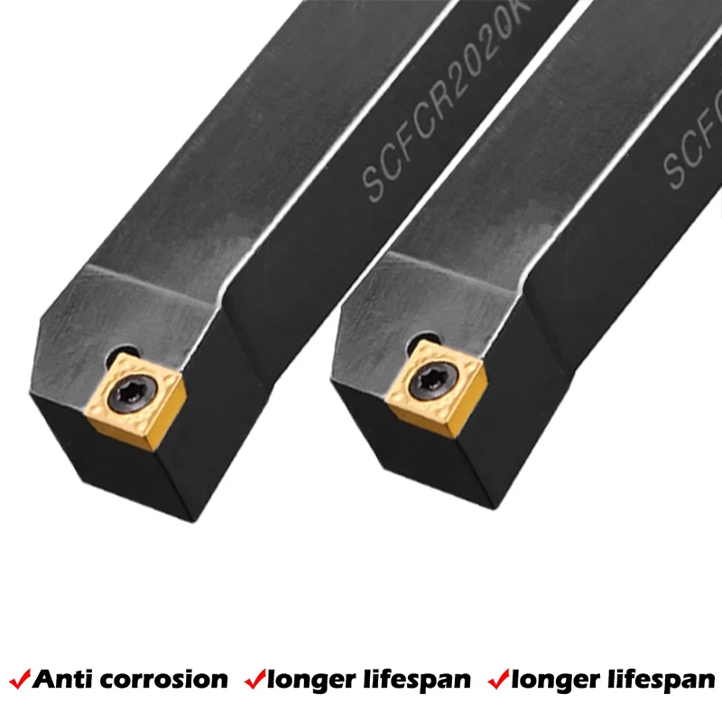 1ชิ้น SCFCR1616H09 SCFCR1212H06 SCFCR2020K09 SCFCR3232P12 SCFCR2525M12เครื่องมือกลึงภายนอก scfcr scfcl ที่วางเครื่องตัด mesin bubut CNC
