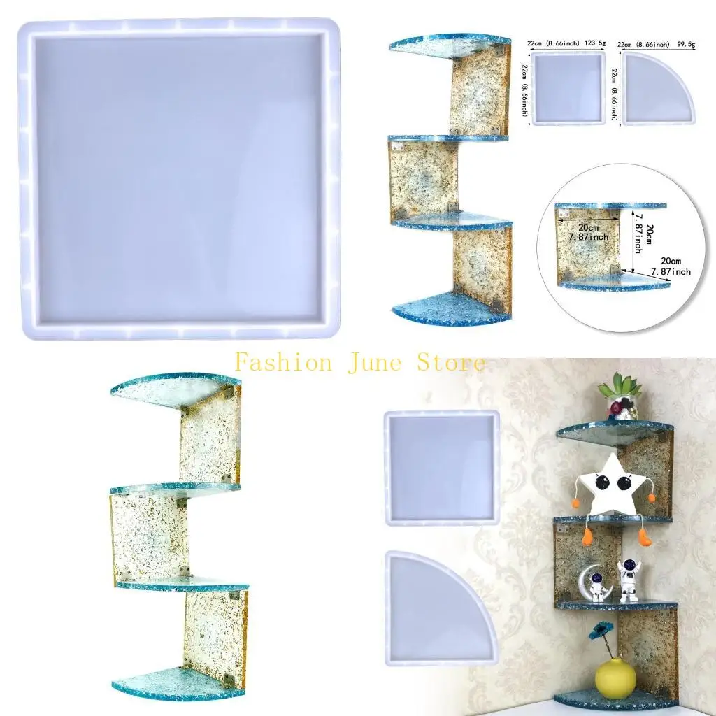 N5KA Mirror Wall Corner Bracket Pendant Mold for Item Cosmetic Jewelry Storage