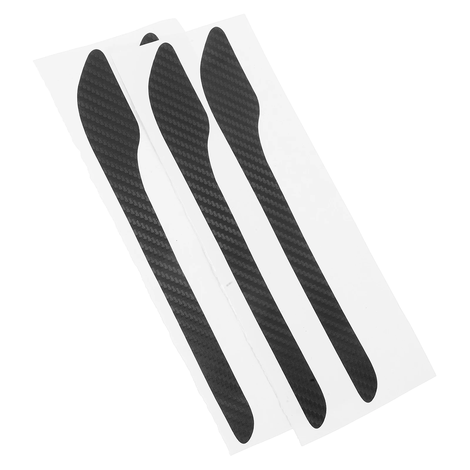 

4 Pcs Y Car Sticker Door Handle Wraps Carbon Fiber Decoration Protector Edge Guards Cup Stylish Durable Precise