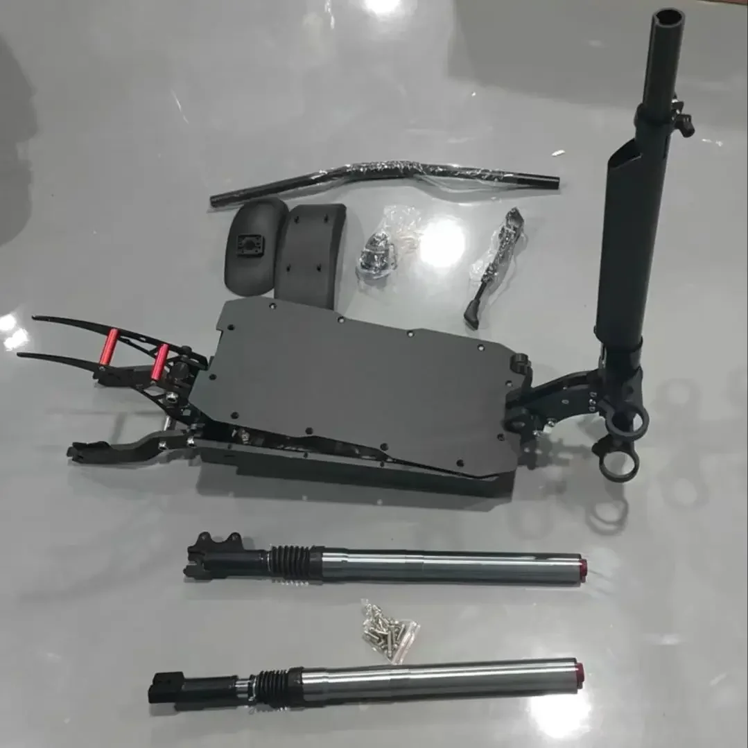 Durable 11 Inch Tyres Aluminum Alloy Dual Motor Suspension Electric Scooter Chassis Frame Body For 52V 60V 72V Scooter