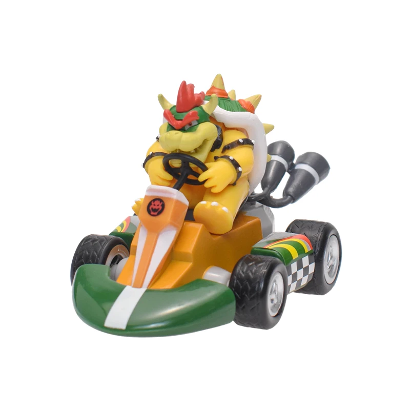 سوبر ماريو التراجع سيارات العربة الأميرة الخوخ يوشي العلجوم ألعاب شخصيات الحركة حمار كونغ لويجي بولي كلوريد الفينيل نموذج لجسم دمى الهدايا