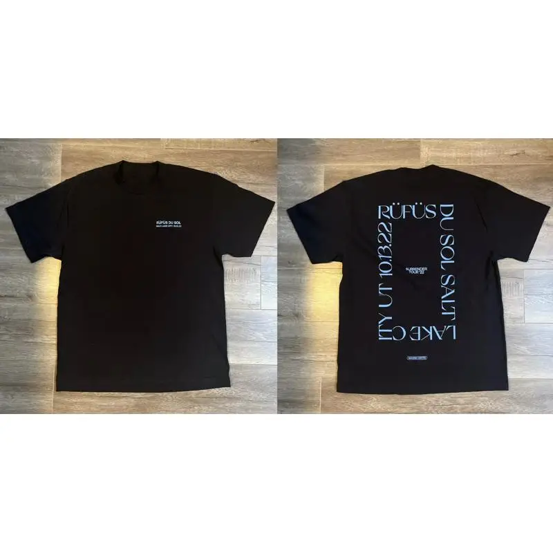 Rufus Du Sol Surrender Tour 2022 Black Size S 2345XL T Shirt OM666