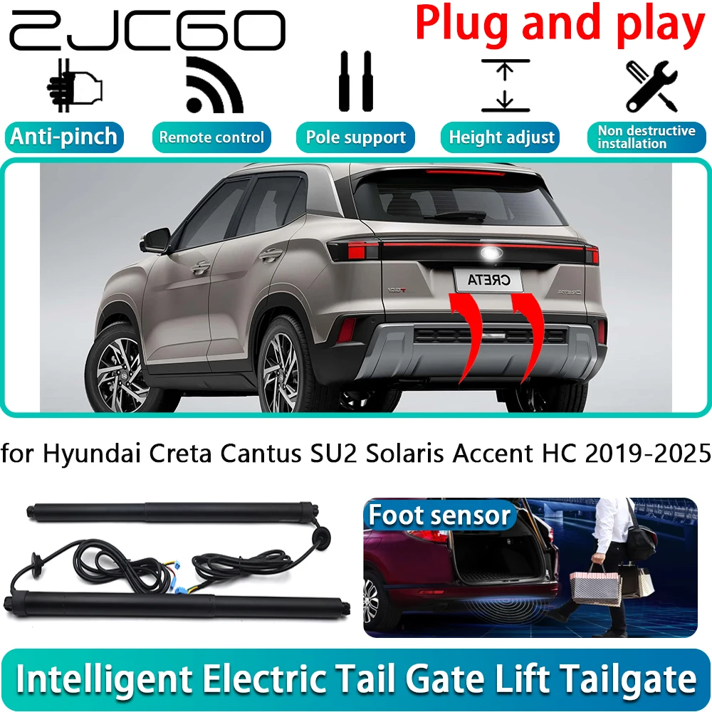 for Hyundai Creta Cantus SU2 Solaris Accent HC 2019-2025 Car Electric Powered Tailgate Power Liftgate Automatic Tailgate System