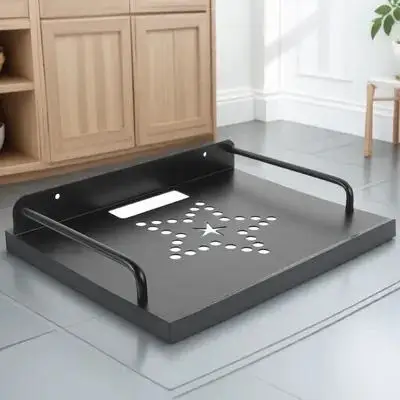 

【】Router Shelf Wall Mounted Projector Stand Holder Floating Shelf For Cable Box Dvd Remote Speakers Glass Wood Wall