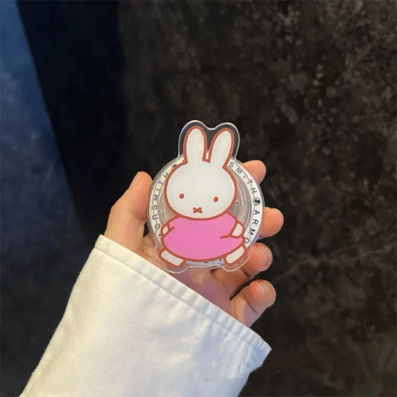 Miffy Tearful Bunny Magnetic for MagSafe Strong Adhesive Force Cartoon Flower Rabbit Lazy Airbag Design Universal Phone Holder