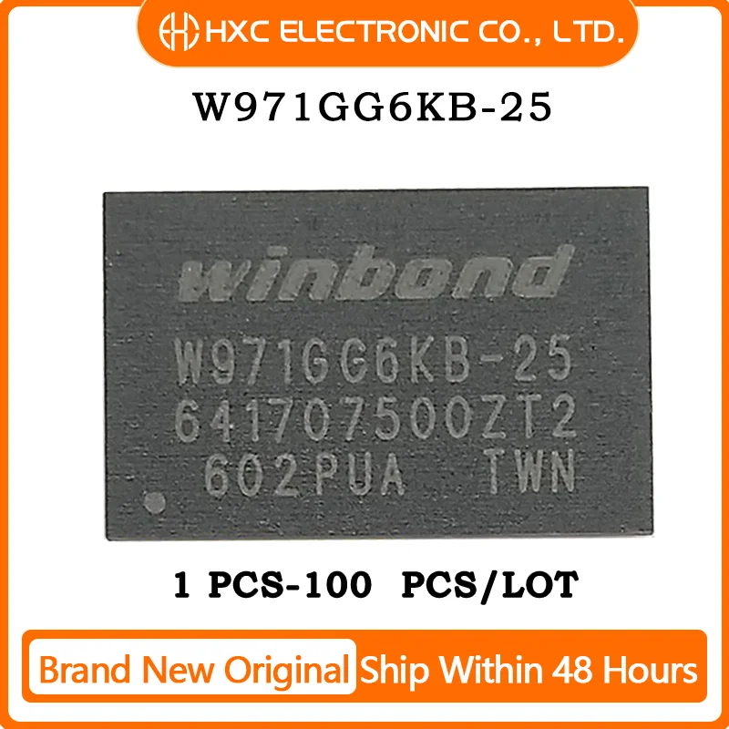 

Free Shipping 1PCS/10PCS/50PCS/100PCS W971GG6KB-25 Brand New Original IC CHIP