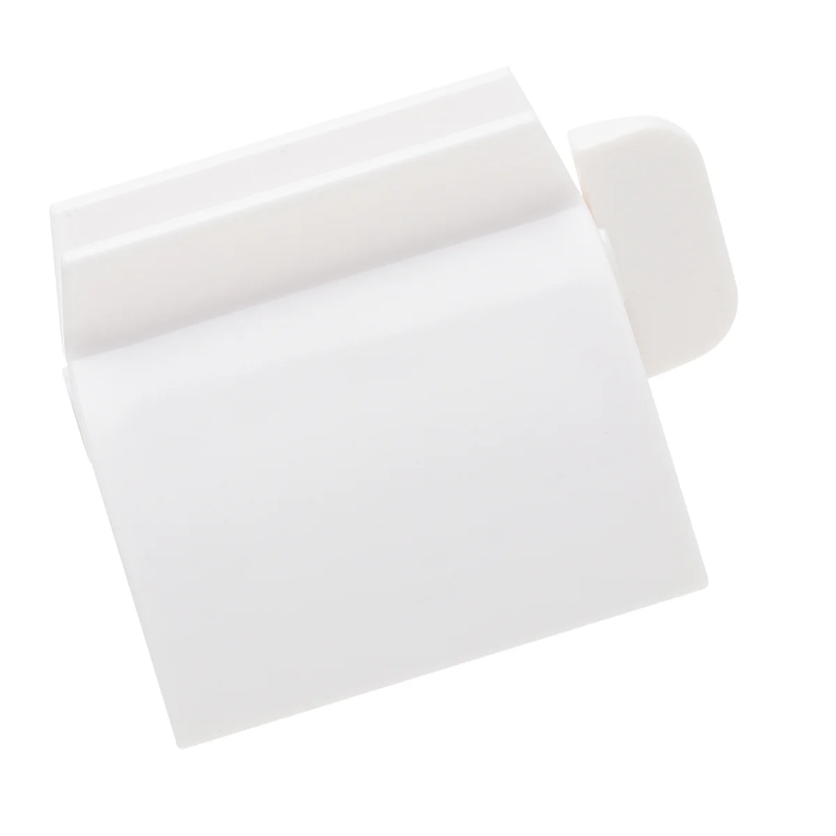 1 قطعة عصارة معجون الأسنان المتداول أنبوب موزع اكسسوارات الحمام البلاستيك الأبيض ل غسول كريم الطلاء عصارة عدة #4