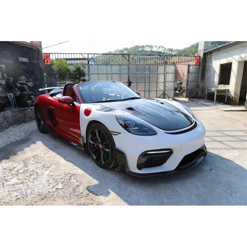 Hongsheng Factory Direct Sales GT4RS Carbon Fiber Front Bumper Body Kit, Suitable for 718