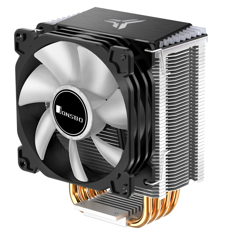 JONSBO CR-1400 ARGB Black  Air Cooler, 90mm Mini CPU Cooler, Black