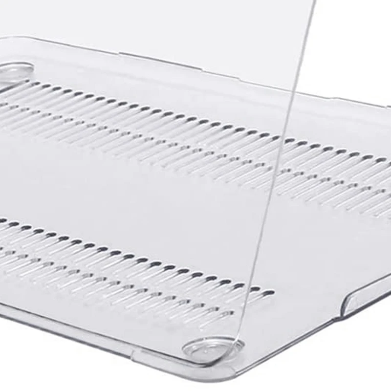 เคสป้องกันคอมพิวเตอร์ทำจากพลาสติกคริสตัลแบบแข็งสำหรับ MacBook Air 13 A2337 M1 A1932 A2179โปร่งใส