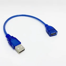 30cm przedłużacz USB USB 2.0 męski A do USB2.0 żeński przedłużacz przewód synchronizacji danych Adapter do kabla