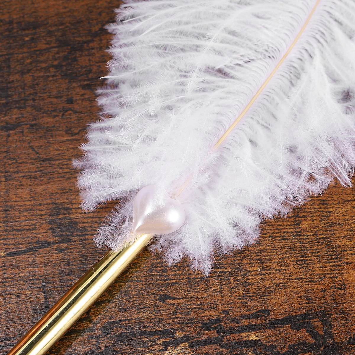 

Delicate Metal Wedding Guest Pen with Base Chic Design Perfect for Writing on Guest Books and Special Occasions