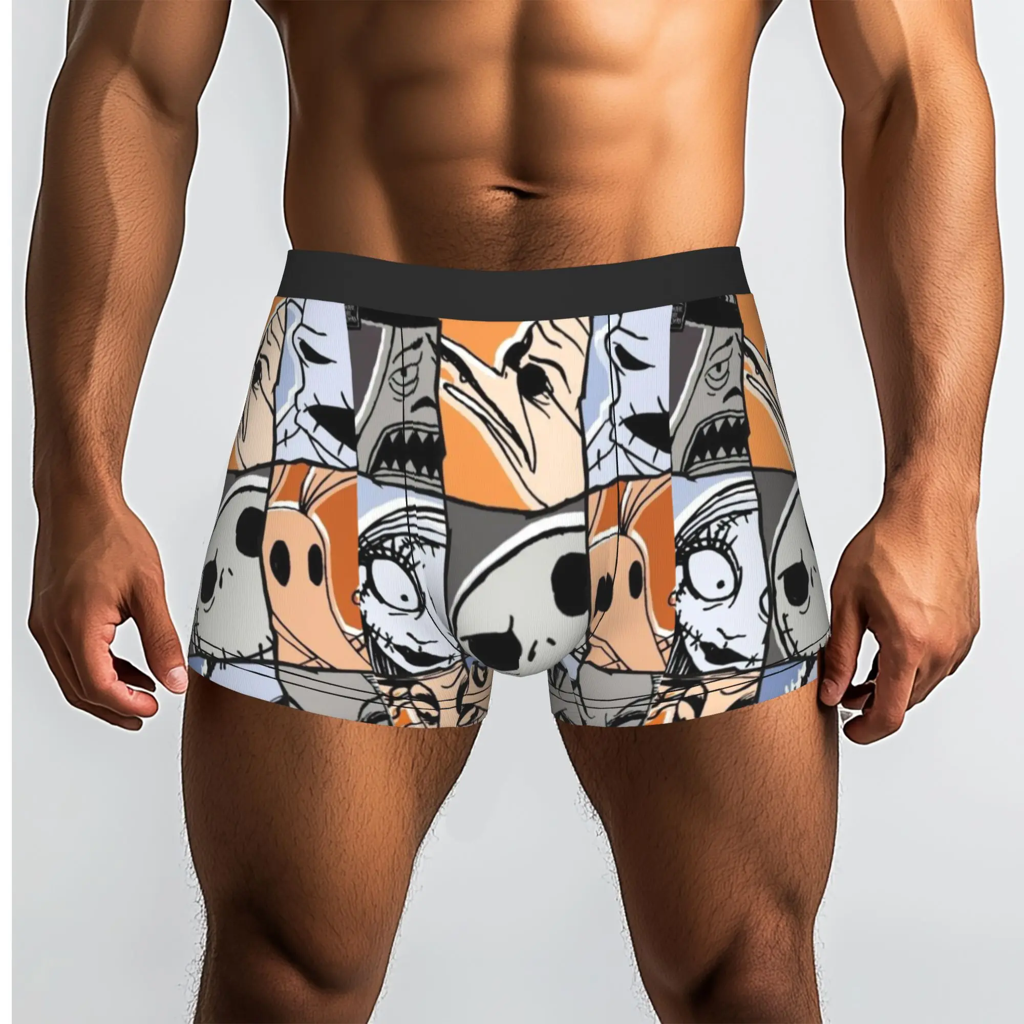 Custom Jack Anime S-Skellingtones Boxers Shorts Men  Briefs Underwear Novelty Underpants