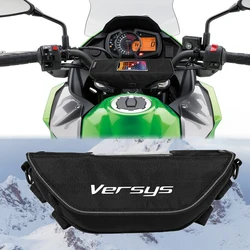 Sac de Rangement pour Guidon de Moto, Accessoire Étanche et Anti-Poussière pour Kawasaki VERSYS VERSYS1000LT VERSTS650