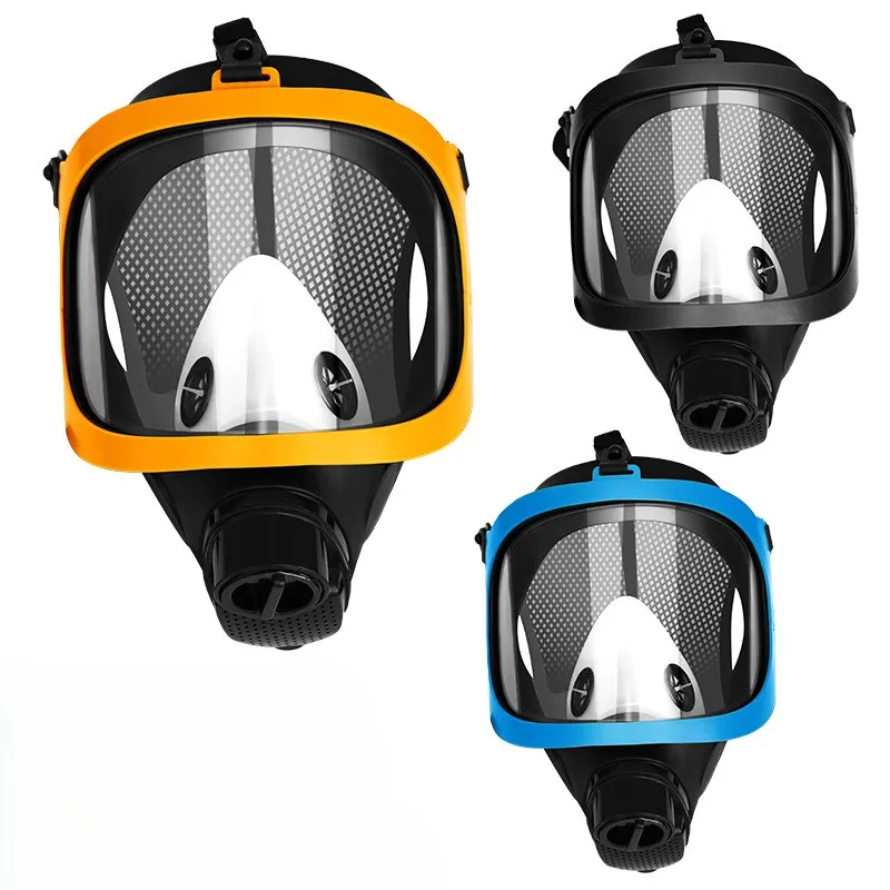 

6800 sets of activated carbon filtering masks with yellow, blue and black borders