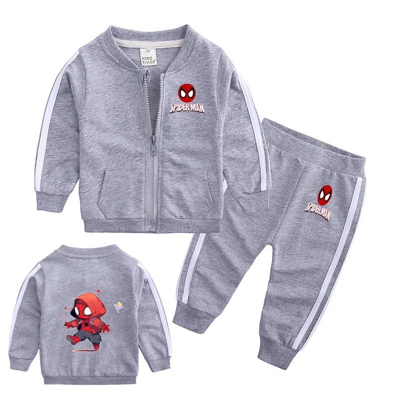 

Комплект для малышей Marvel для маленьких девочек, осенняя одежда, топы и брюки, весенняя одежда для новорожденных мальчиков, спортивный костюм, От 6 до 18 месяцев
