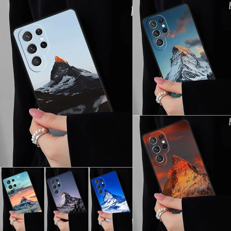 

Чехол для телефона Zermatt Matterhorn Swiss Mountain для Samsung Galaxy S25 S24FE S23 S22 S21FE S20 S10 Plus Ultra Note20 10Pro Cover