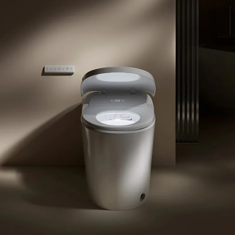 Intelligent Ceramic Toilet, APP Control, Elongated Bowl, S-Trap Drainage and Heated Seat
