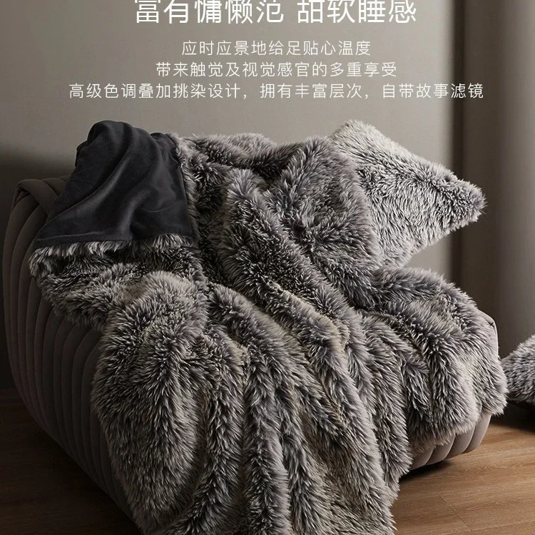 Manta para siesta de terciopelo con nube de lujo, ligera, estilo italiano, manta para sofá, chal cálido de invierno