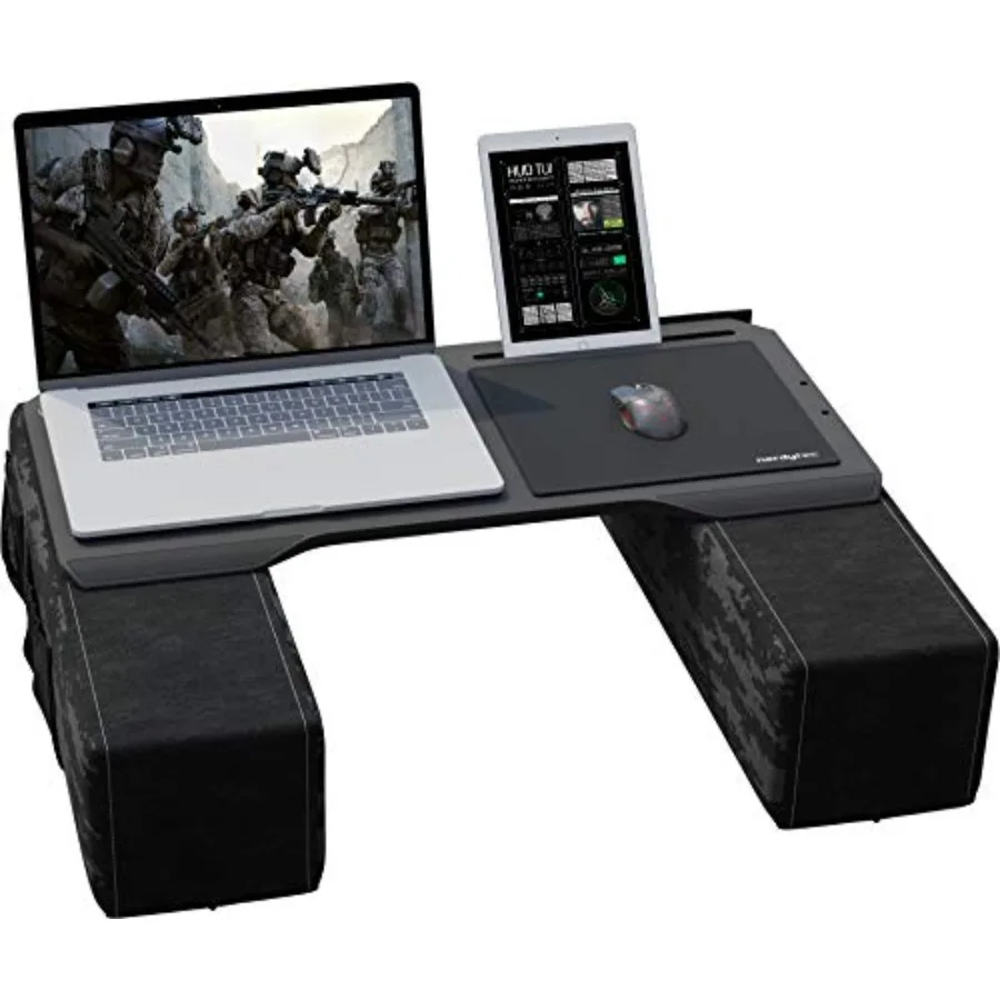 

Эргономичная подставка для ноутбука CYBOT Premium: экологичная бамбуковая конструкция, кевларовая подушка, вентилируемая передняя часть, подходит для ноутбуков до [размер] дюймов