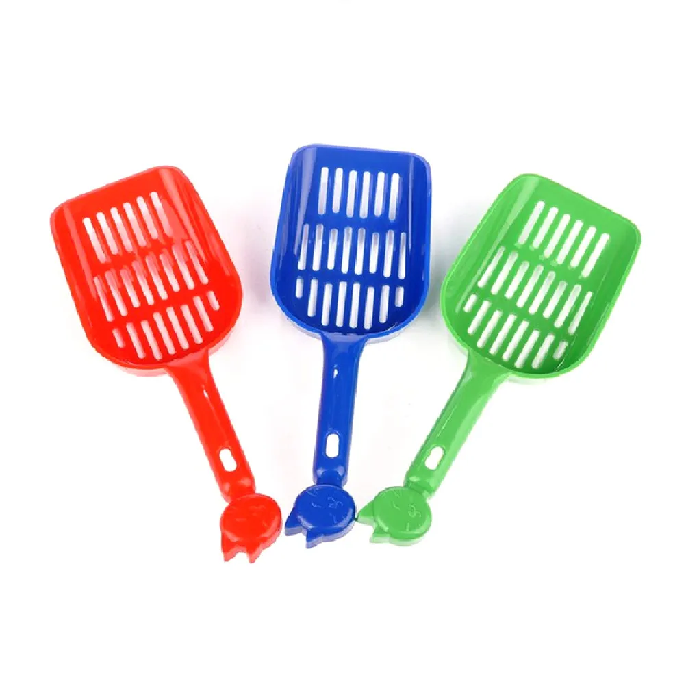 3Pcs Professional Cat Litter Scoop High Strength Plastic Large Capacity Scoop Comfort Grip Sanitation Friendly for Daily Litter