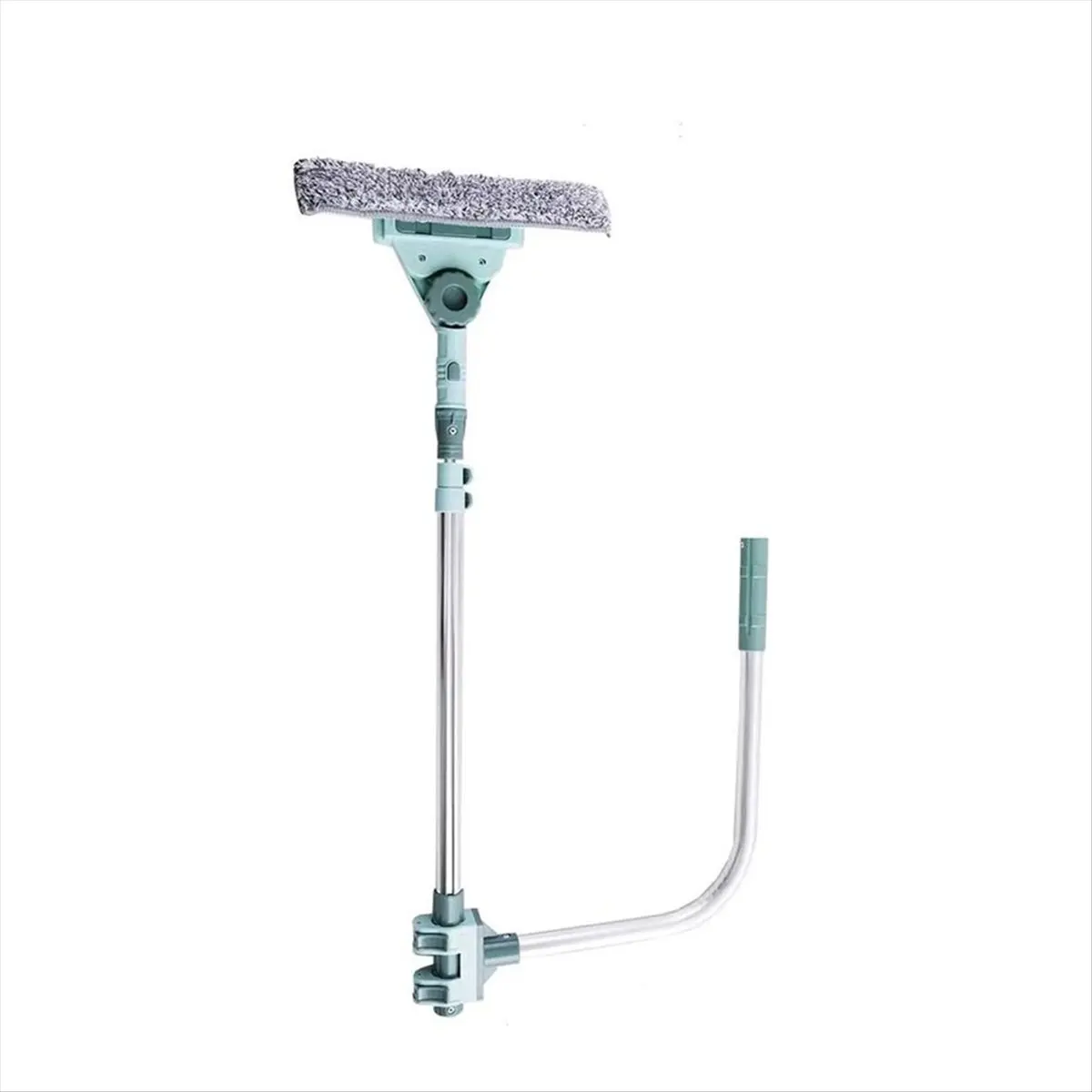 A78I Water Sprays Window Mesh Screen Brush Window Cleaner Wiper Telescopic Long Handle Mop Squeegee Cleaning Tool