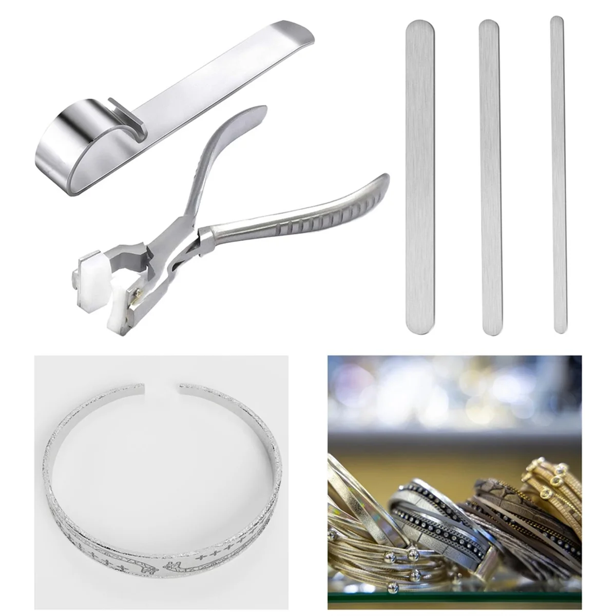 A67i pulseira dobrar alicate barra kit ferramentas de dobra conjunto artesanal equipamentos pulseira dobrador para punhos pulseiras estampagem presente