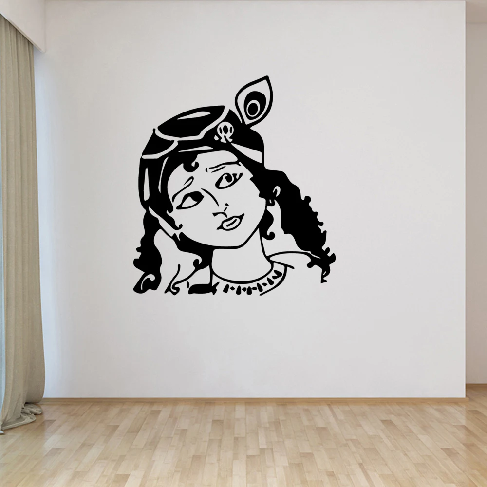 1 PC hot sale girl who is lost in thought religion wall Sticker Waterproof Vinyl Wallpaper Home Decor Wall Art For Kids Rooms