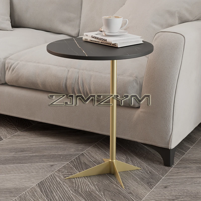 

Small Coffee Table Sofa Corner Table for Living Room Office Desk Movable Balcony Small Round Table Side Table