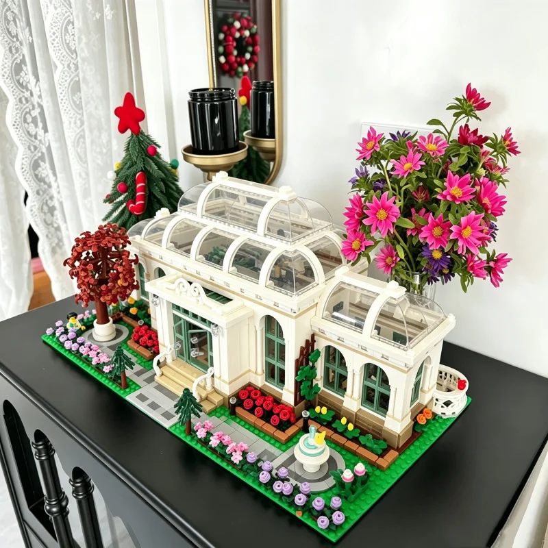 MOC European Botanical Garden Flower House Building Blocks Greenhouse ...