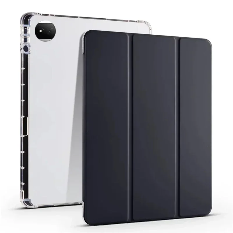 For Honor Pad 10 12.1 2025 Case with Pen Holder Trifold PU Leaher TPU Back Stand Tablet Funda For Honor Pad 10 Case HEY3-W00 W10